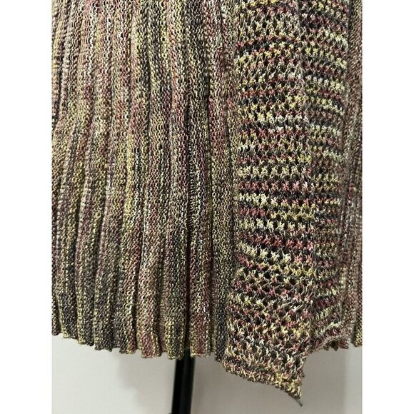 Krazy Kat Brown Gold One Button Cardigan Sweater XXL - Picture 3 of 8